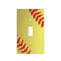 Yellow Softball sport themed
