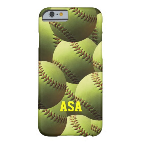 Yellow Softball Wallpaper Barely There iPhone 6 Case
