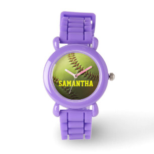 Yellow Softball Watch