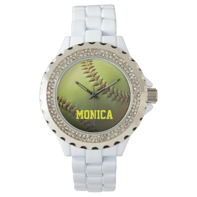 Yellow Softball Watch (Front)