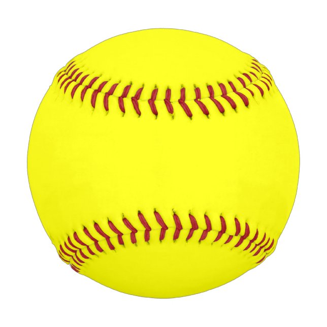 Yellow Solid Color Baseball (Front)