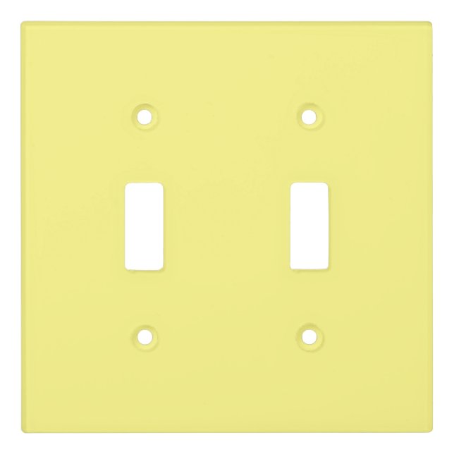 Yellow solid color light-medium, light switch cover (Front)