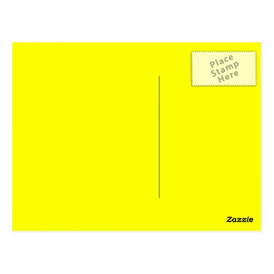 Yellow Solid Color Postcard