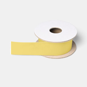 Yellow Solid Color Satin Ribbon