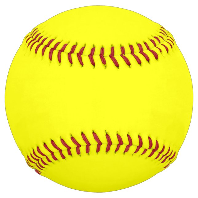 Yellow Solid Color Softball (Front)