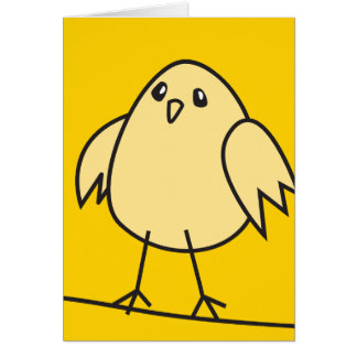 yellow sparrow cards
