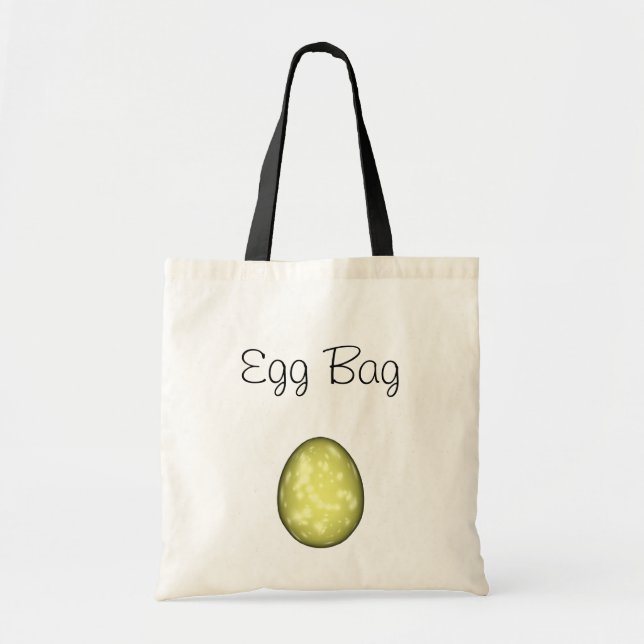 Yellow Speckled Easter Egg - Personalize Tote Bag (Front)