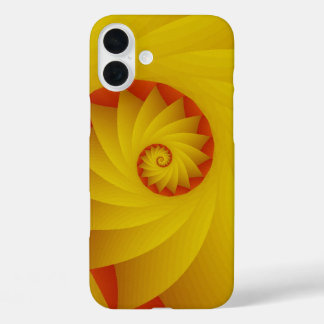 Yellow Spiral abstract phone case