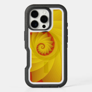 Yellow Spiral abstract phone case