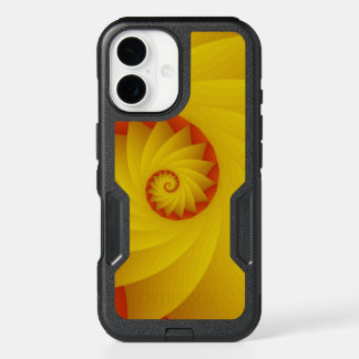 Yellow Spiral abstract phone case