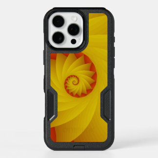 Yellow Spiral abstract phone case