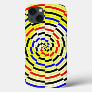 Yellow Spirals by Kenneth Yoncich iPhone 13 Case
