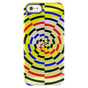 Yellow Spirals by Kenneth Yoncich Clear iPhone SE/5/5s Case