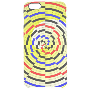 Yellow Spirals by Kenneth Yoncich Clear iPhone 6 Plus Case