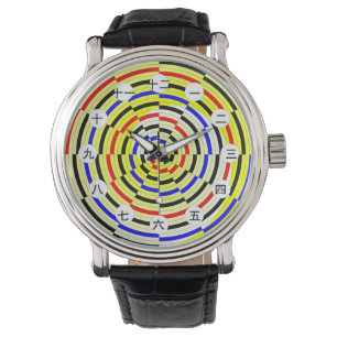 Yellow Spirals (Japanese Face) by Kenneth Yoncich Watch