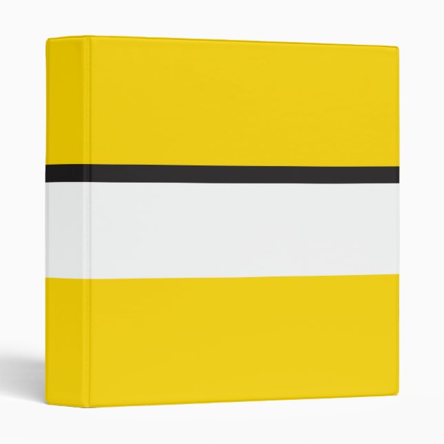 Yellow Sportscar Stripe Binder (Front/Spine)