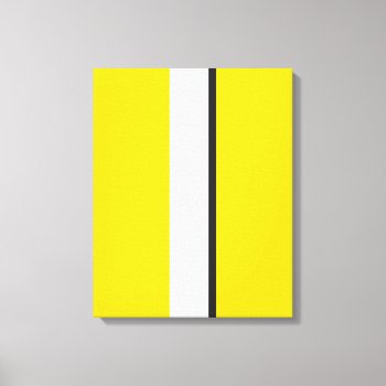 Yellow Sportscar Stripe Canvas Print by Hakonart at Zazzle