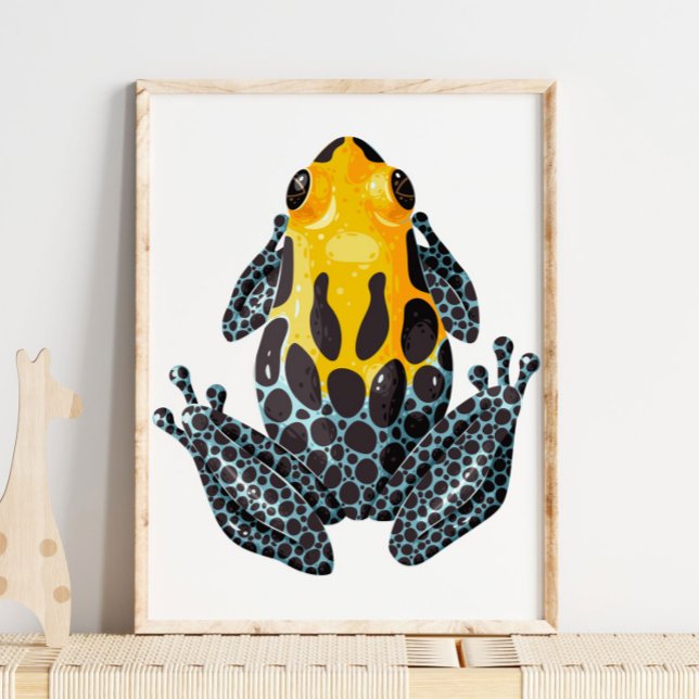 Yellow Spotted Frog Digital Print | Wall Print (Creator Uploaded)