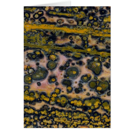 Yellow spotted Ocean Jasper Cards (Front)
