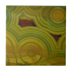 Yellow Spotted Ocean Jasper Ceramic Tile