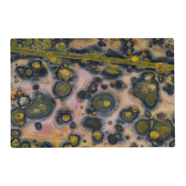 Yellow spotted Ocean Jasper Placemat (Front)