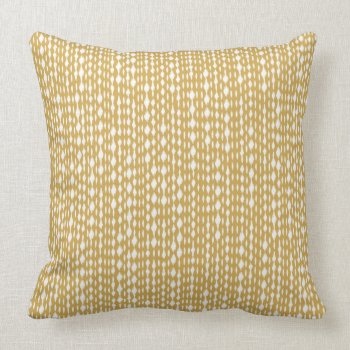 Yellow Spotty Stripes Throw Pillow by BohemianGypsyJane at Zazzle