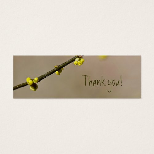 Yellow Spring Blossom Custom Thank You