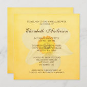 Yellow Spring Daffodil Flower Bridal Shower Invitation (Front/Back)