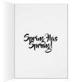 Yellow Spring Daffodil on Pale Blue Cards (Inside (Right))