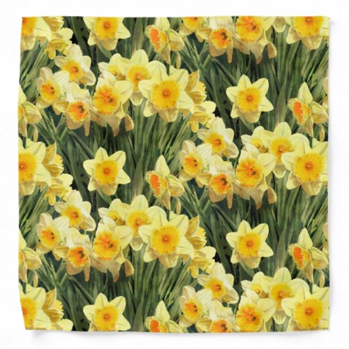 Yellow Spring Daffodils Bandana