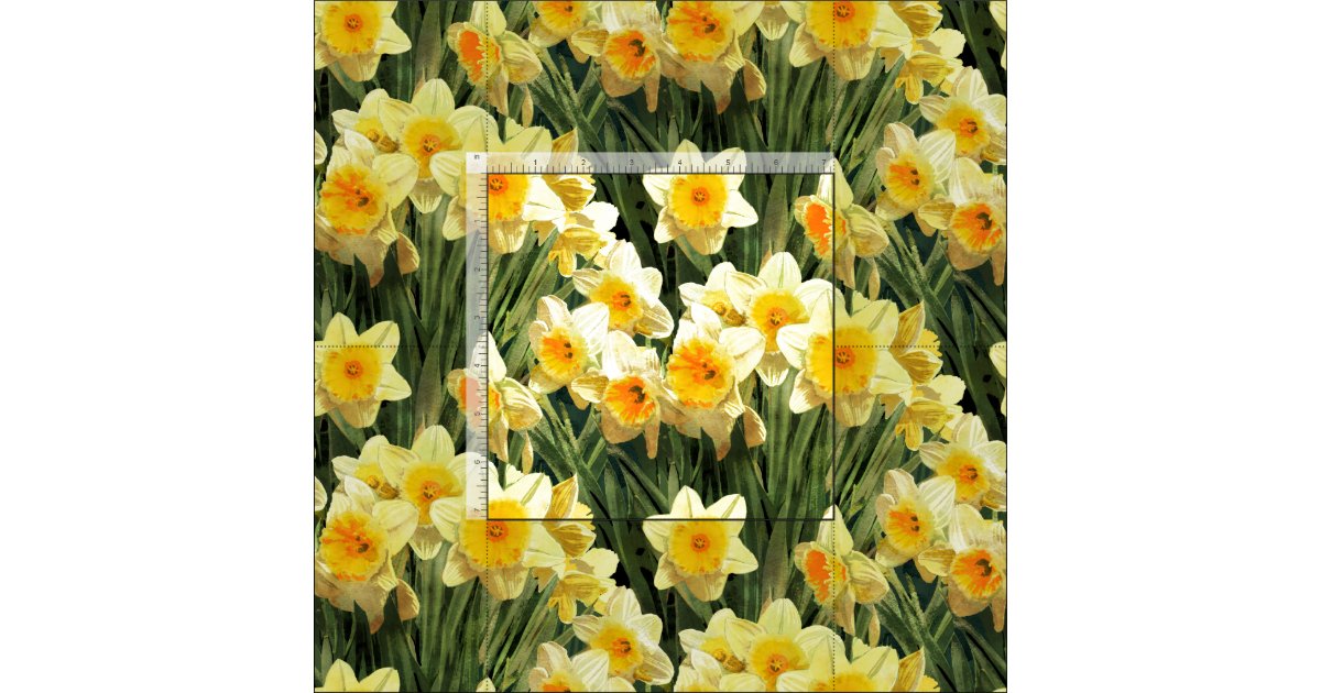 Yellow Spring Daffodils Fabric Zazzle