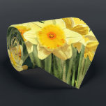 Yellow Spring Daffodils Neck Tie<br><div class="desc">This stylish neck tie features a lovely photo of yellow spring daffodils in full bloom.  Perfect addition to your spring wardrobe!</div>