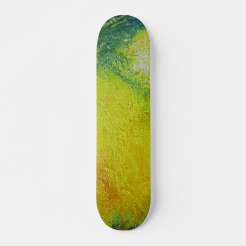 Yellow Spring Sunshine Solar Burst Skateboard