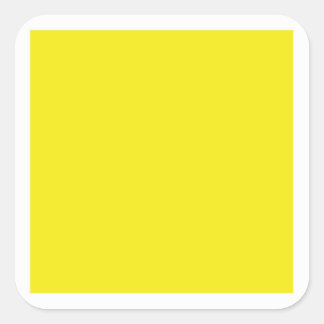 Yellow Square Sticker
