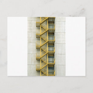 yellow stairways postcard