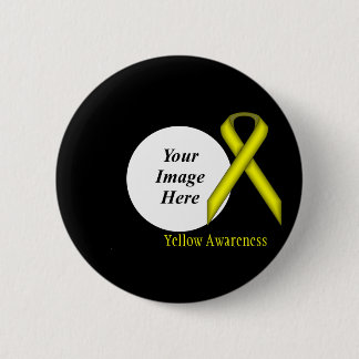 Yellow Standard Ribbon by Kenneth Yoncich Button
