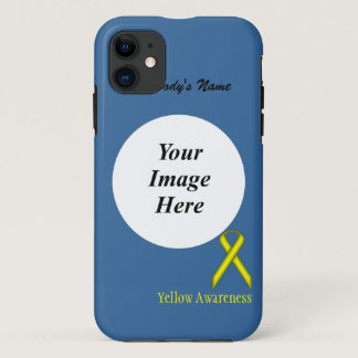 Yellow Standard Ribbon by Kenneth Yoncich iPhone 11 Case