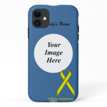 Yellow Standard Ribbon by Kenneth Yoncich iPhone 11 Case