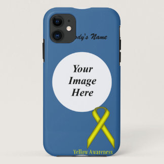 Yellow Standard Ribbon by Kenneth Yoncich iPhone 11 Case