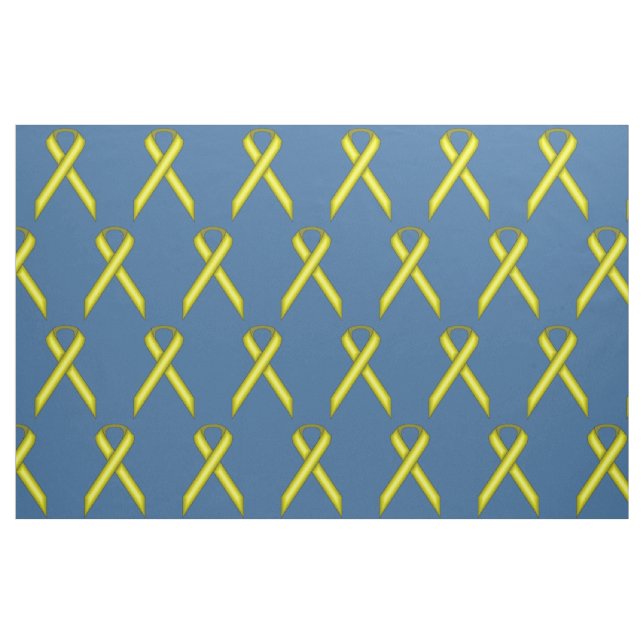Yellow Standard Ribbon by Kenneth Yoncich Fabric (Fat Quarter)