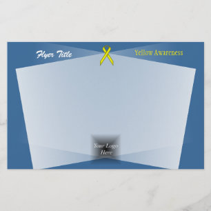 Yellow Standard Ribbon by Kenneth Yoncich Flyer