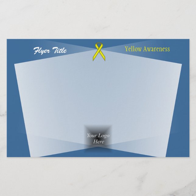 Yellow Standard Ribbon by Kenneth Yoncich Flyer (Front)