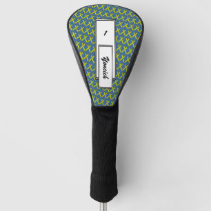 Yellow Standard Ribbon by Kenneth Yoncich Golf Head Cover