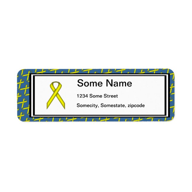 Yellow Standard Ribbon by Kenneth Yoncich Label (Front)