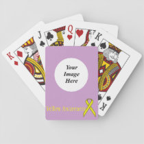 Yellow Standard Ribbon by Kenneth Yoncich Poker Cards