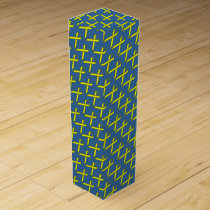 Yellow Standard Ribbon by Kenneth Yoncich Wine Gift Box