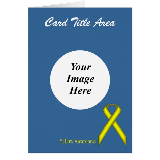 Yellow Standard Ribbon Template by Kenneth Yoncich (Front)
