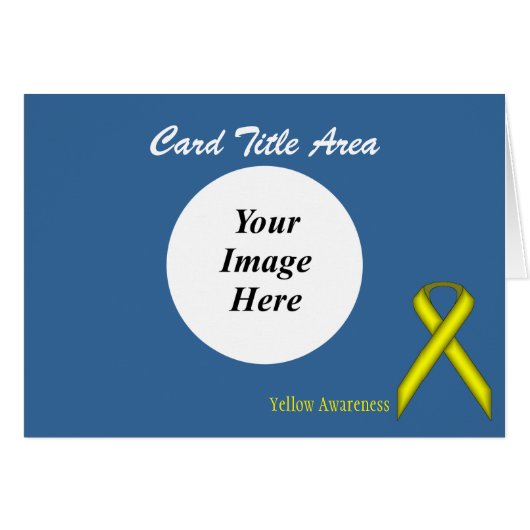 Yellow Standard Ribbon Template by Kenneth Yoncich (Front Horizontal)