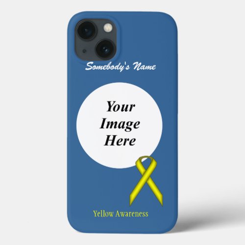 Yellow Standard Ribbon Tmpl by Kenneth Yoncich iPhone 13 Case