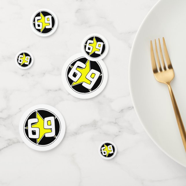 Yellow Star 69  Confetti (Group)